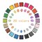20 Colors Craft Ink Pad Stamps Partner Diy Color, Rainbow Finger Ink pad for kids (pack of 20)
